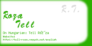 roza tell business card